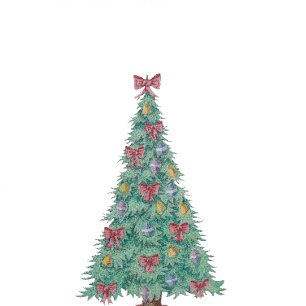 Baum mit Verzierungen roter Knollen für Weihnacht Tragetasche