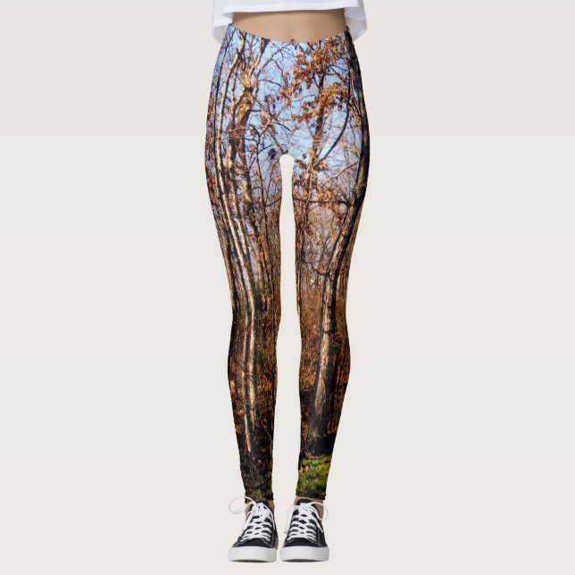 Baum-Muster-Tarnleggings Leggings (Vorderseite)