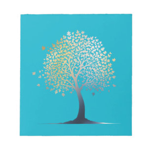 Baum Nature Environment Life Silhouette Style Notizblock