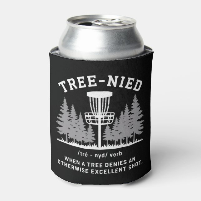 Baum Nied Disc Golf Lustiger Dummer Tree-nied  Dosenkühler (Kanne Vorderseite)