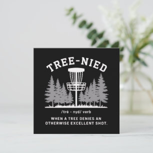 Baum Nied Disc Golf Lustiger Dummer Tree-nied  Einladung