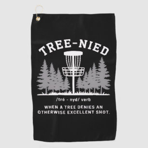 Baum Nied Disc Golf Lustiger Dummer Tree-nied Golfhandtuch