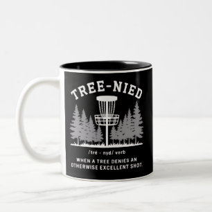 Baum Nied Disc Golf Lustiger Dummer Tree-nied Zweifarbige Tasse