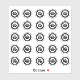 Baum-Nuss-freie Hochzeit Tischkarte Mini-Nahrungsm Aufkleber