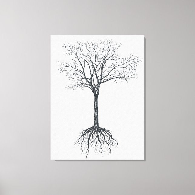 Baum ohne Blätter Leinwanddruck (Vorderseite)