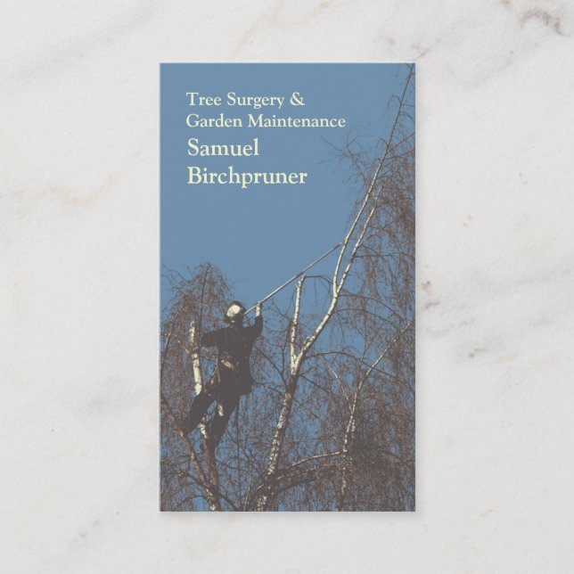 Baum-Operations-Geschäftskarte Visitenkarte (Vorderseite)