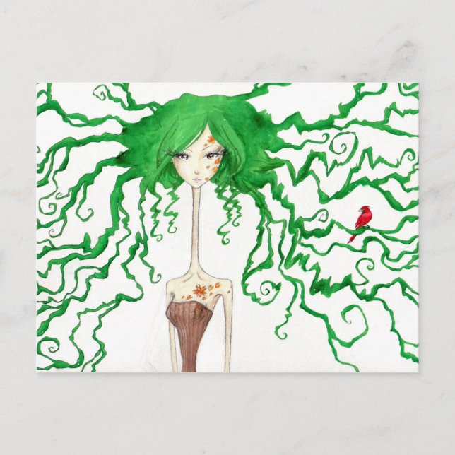 Baum Postkarte (Vorderseite)