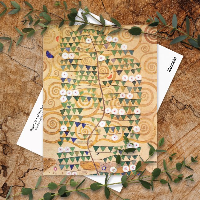 Baum rechts Teil Gustav Klimt Postkarte (Von Creator hochgeladen)
