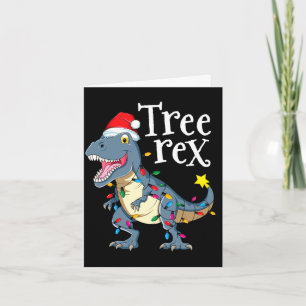 Baum Rex Dinosaur Weihnachten Karte