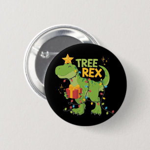 Baum Rex Dinosaurier Familie Weihnachten Gruppe pa Button