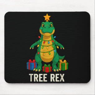 Baum Rex Lustiger Dinosaurier Weihnachten Mousepad