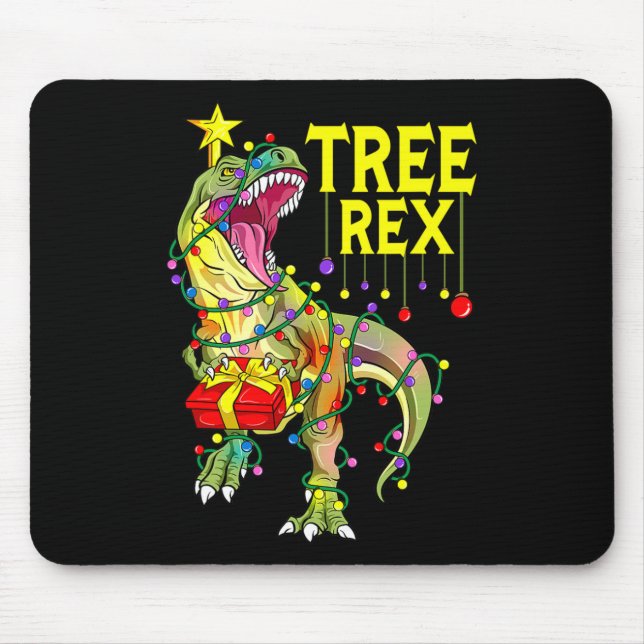 Baum Rex! Lustiger Weihnachts-Paläontologe  Mousepad (Vorne)