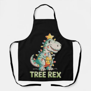 Baum Rex Weihnachten Dinosaurier T Rex Xmas Lichte Schürze