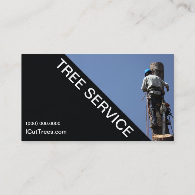 Baum-Service, der Visitenkarte landschaftlich (Vorderseite)