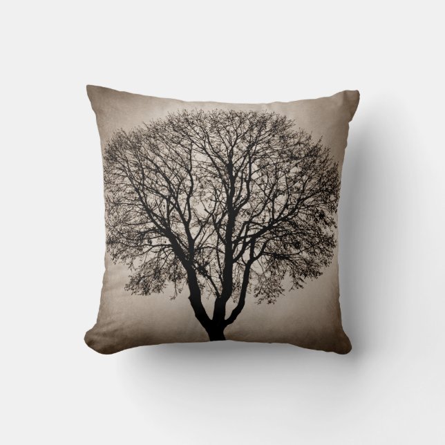 Baum-Silhouette-Design 205 Kissen (Vorderseite)
