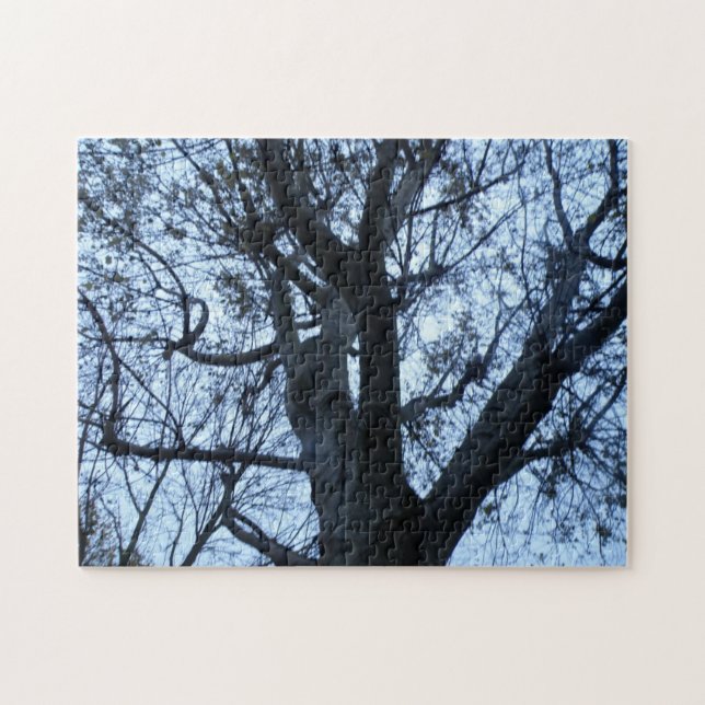 Baum-Silhouette-Fotograf-Puzzle Puzzle (Horizontal)