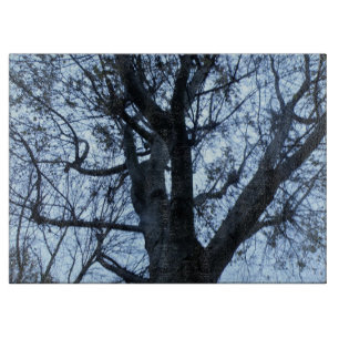 Baum-Silhouette Fotograf-Schneideboard Schneidebrett