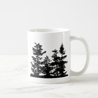 Baum-Silhouetten Kaffeetasse