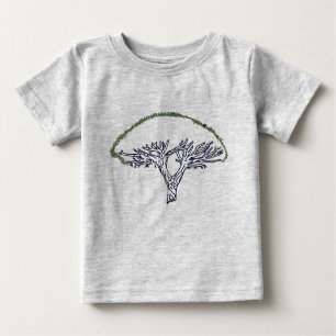 Baum, Socotra-Drachenbaum Zeichnend Bodysuit Baby T-shirt