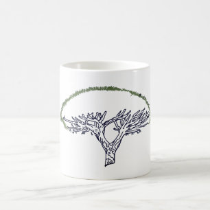 Baum, Socotra-Drachenbaum Zeichnend Tasse