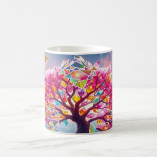Baum Sonnenaufgang Kaffeetasse