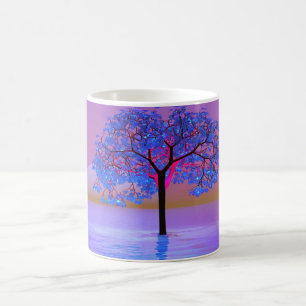 Baum Sonnenuntergang Kaffeetasse