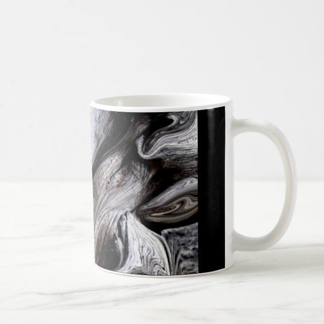 "BAUM-STAMM" 11 Unze. SCHWARZE WECKER-KAFFEE-TASSE Tasse (Rechts)