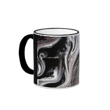 "BAUM-STAMM" 11 Unze. SCHWARZE WECKER-KAFFEE-TASSE