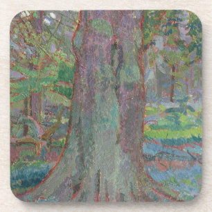 Baum-Stamm, 1916 (Öl auf Leinwand) Untersetzer