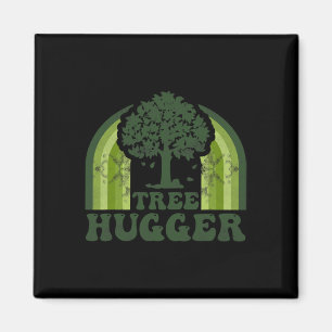 Baum-Umarmer Vintage Retro Natur Umwelt Ohr Magnet