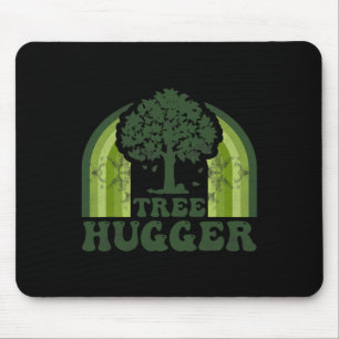 Baum-Umarmer Vintage Retro Natur Umwelt Ohr Mousepad