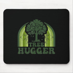 Baum-Umarmer Vintage Retro Natur Umwelt Ohr Mousepad