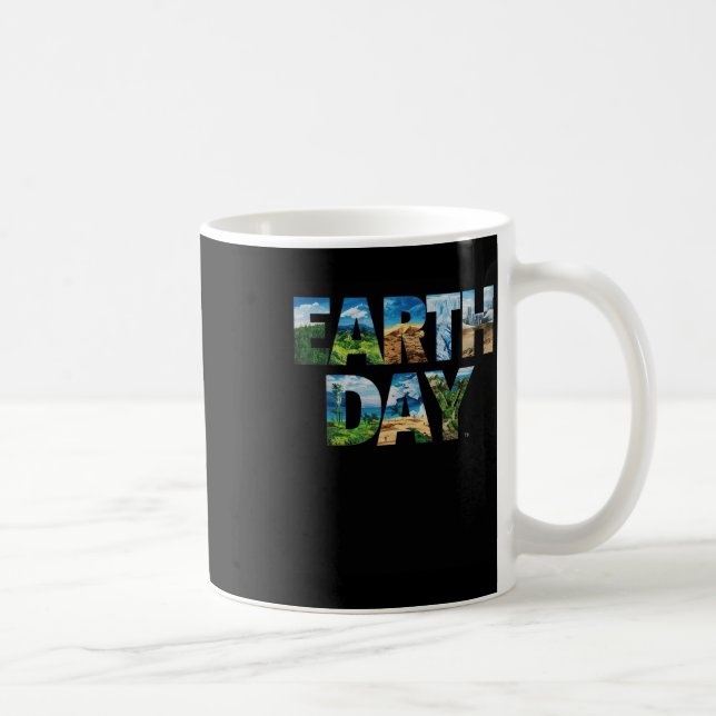 Baum und Amphe zum Schutz der Umwelt am Tag der Er Kaffeetasse (Rechts)