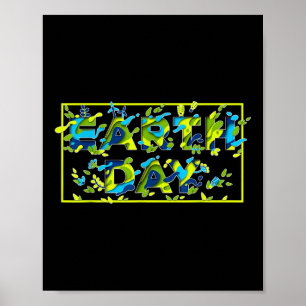 Baum und Amphe zum Schutz der Umwelt am Tag der Er Poster