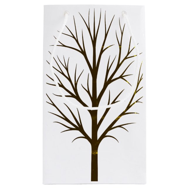 Baum- und Pflanze-Geschenktasche Kleine Geschenktüte (Rückseite)