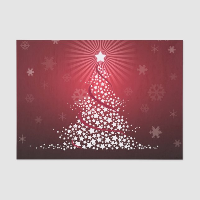 Baum und Schnee 2 Seidenpapier (Vorderseite)