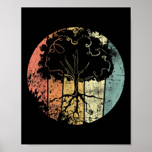 Baum Vintager Natur Umweltschutz Poster