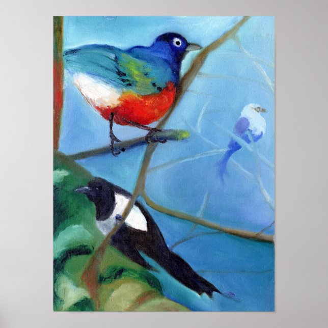 Baum voll mit Vögeln 2012 Poster (Vorne)