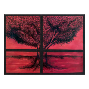 Baum vom Fenster Poster