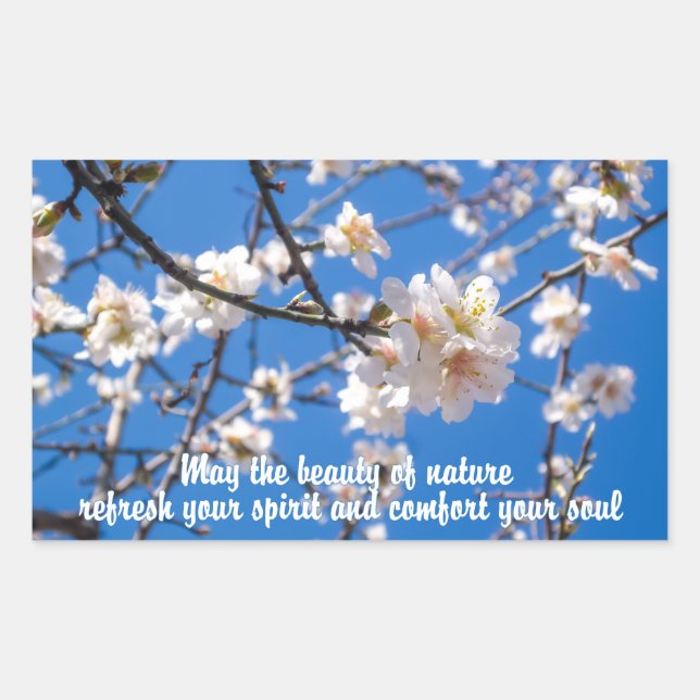 Baum von Blume inspirierende Aufkleber (Vorderseite)