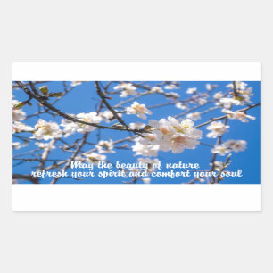 Baum von Blume inspirierende Aufkleber