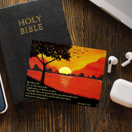 Baum von der Wasser-Inspirationsquelle-Karte Postkarte