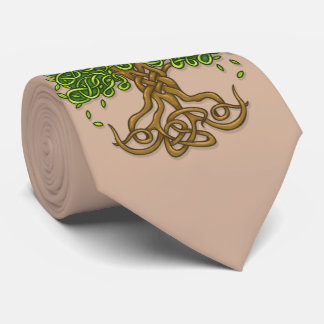 Baum von Leben Krawatte hellbraun