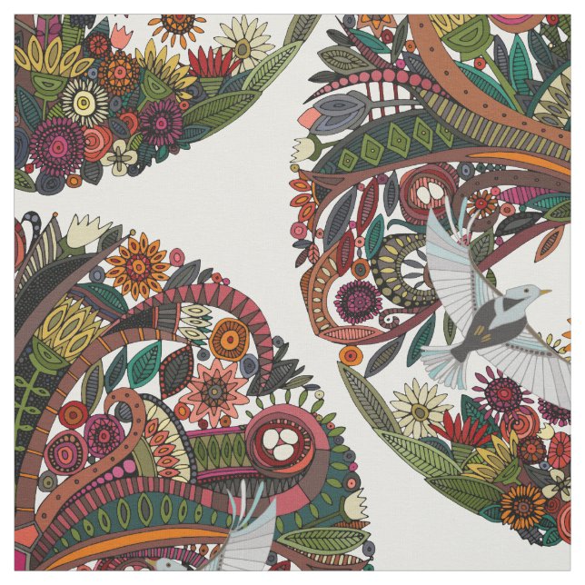 Baum von Lebenweiß Stoff (Muster)