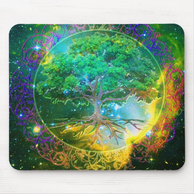 Baum von LebenWellness Mousepad (Vorne)