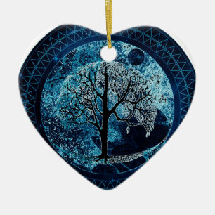 Baum von Life Midnight Sky Keramik Ornament