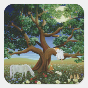 Baum von Träumen 1994 Quadratischer Aufkleber