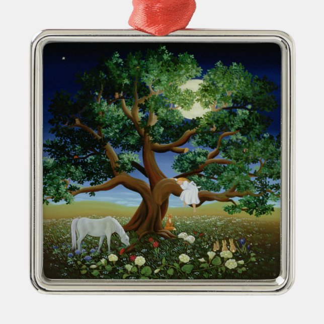 Baum von Träumen 1994 Silbernes Ornament (Vorne)