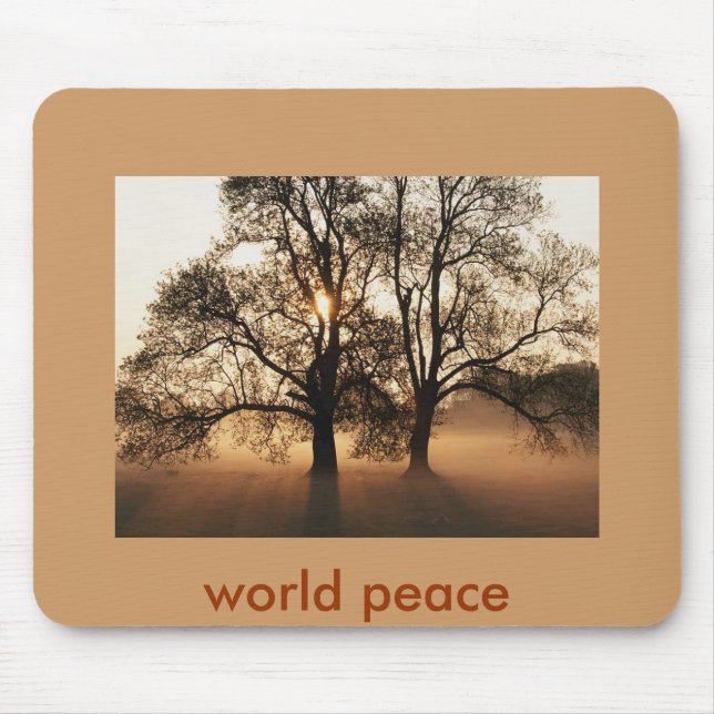 Baum, Weltfrieden Mousepad (Vorne)