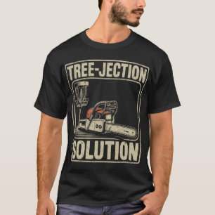 Baum-Wurf-Lösung Lustiges Disc Golf _4  T-Shirt
